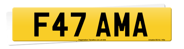 Registration number F47 AMA